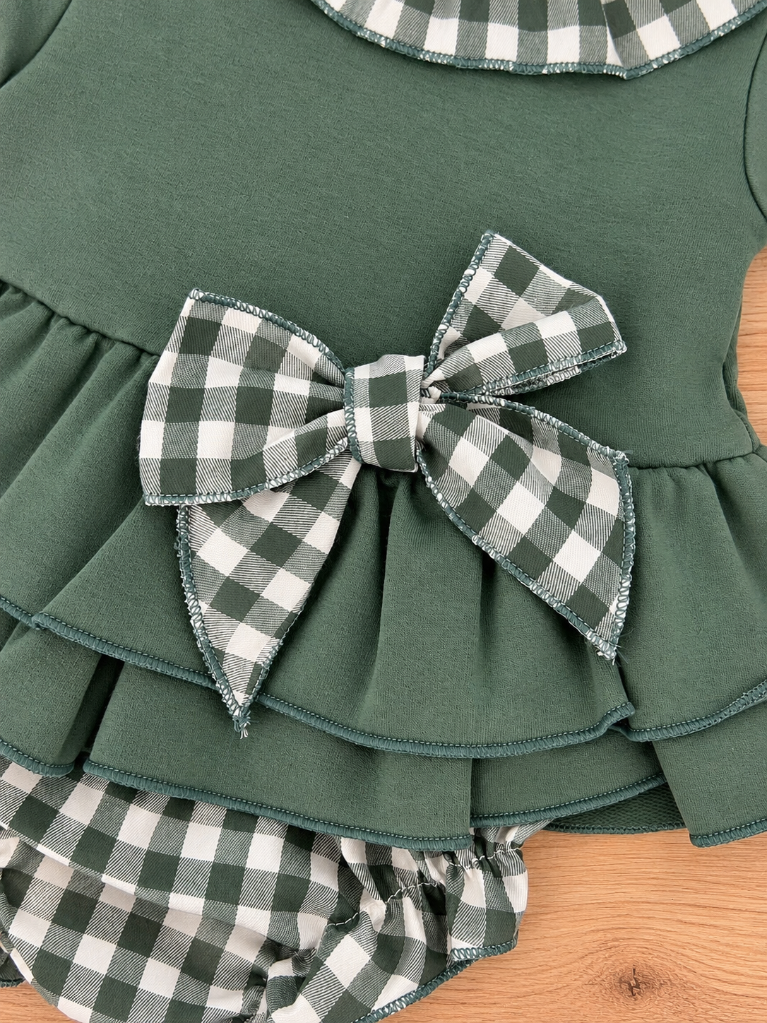 Conjunto vichy verde/Jesusito + braguita
