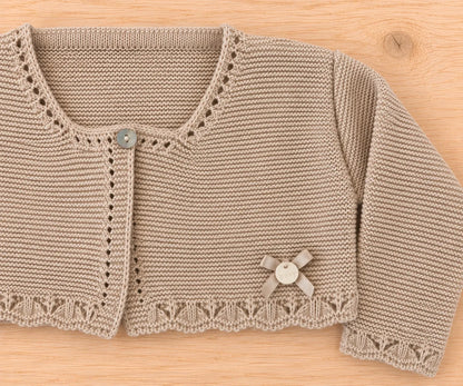 Rebeca corta - Beige