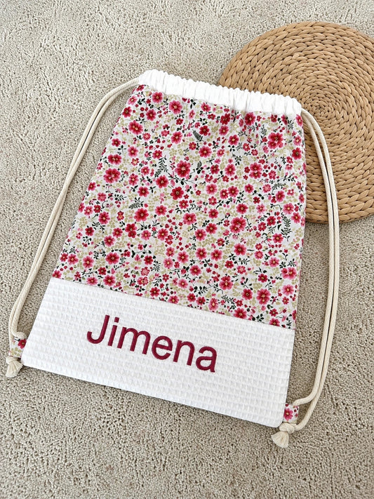 Mochila Cuerdas Flores