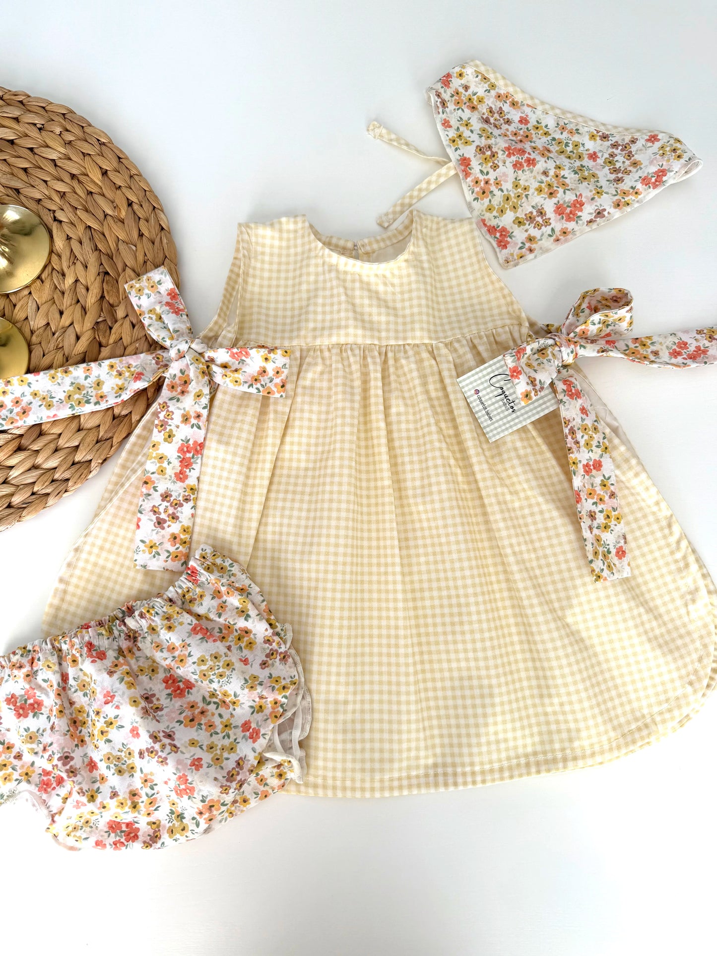 Vestido y Braguita Tropik Amarillo
